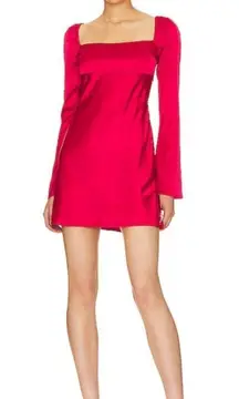 More To Come Aubrey Mini Dress In Red