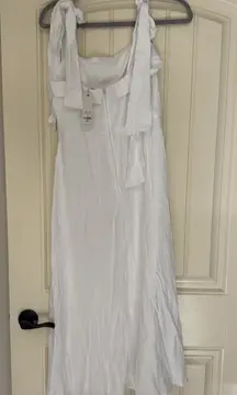 Francesca's Dress White Bow Tie