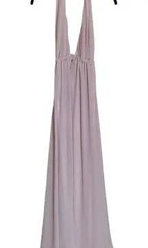 Show Me Your Mumu Luna Lavender Halter Bridal Maxi Dress Sz Small Formal