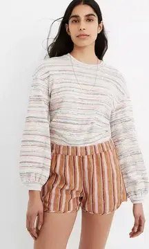 Linen-Cotton Pull-On Shorts