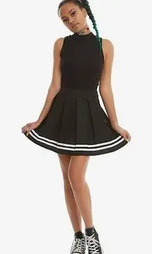 Hot Topic Black Pleated Cheer Skirt