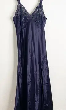 Victorias Secret Vintage Gold Label Maxi Slip Dress Nightgown Small