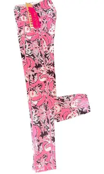 Lilly Pulitzer Women Size XXS Weekender Pink Panda Hanging with my Boo Leggings