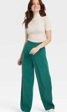 A New Day Women's High-Rise Relaxed Fit Full Length Baggy Wide Leg Trousers  16