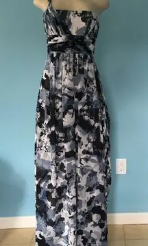 BCBG MaxAzria Silk Camo Gown, 2