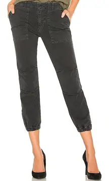 NILI LOTAN Cropped Military Pant in Carbon size 4