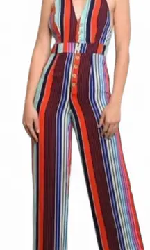 Striped Halter Style Jumpsuit‎