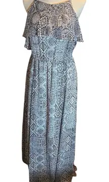 NWT Torrid Women's Size 0 Maxi Dress Black White Flow-y Light Weight Sleeveless