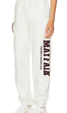 The Mayfair Group Everyone's Welcome Here Sweatpants in Grey Size XS