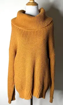 Modcloth Butterscotch Cowl Neck Sweater