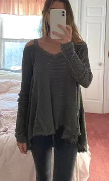 Free People Cut Out Cold Shoulder Sweater