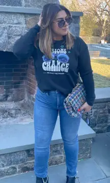 NWT $78  Sharlene Perkins Change Of Vision Thermal Top M