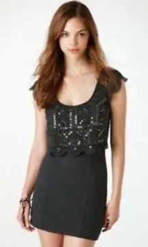 Grey Sequined American Eagle Dress