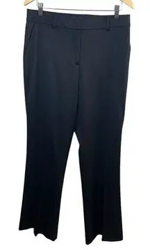 St. John Dress Pants 10 Womens Black Wool‎ Stretch Straight Leg Professional