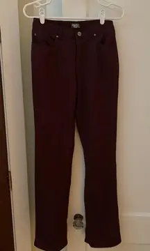 Maroon 90s Boot Cut Slacks
