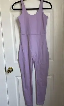 Girlfriend Collective  Lilac Purple Scoop Unitard Size M