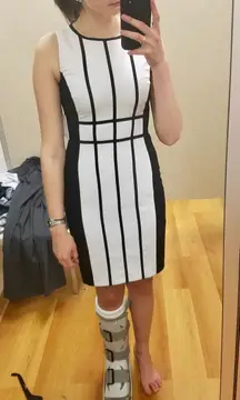 Black And White Professional Dress