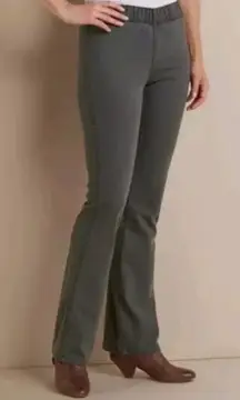 Soft‎ Surroundings Elastic Band Pull On Blue/Gray Pants NWT Small #29796 Office