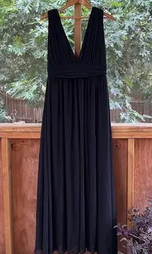 Lulus Heavenly Hues Black Maxi Dress Size M