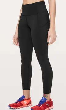 Lululemon Fast & Free 7/8 Tight II Non Reflective Nulux 25" Sz 4