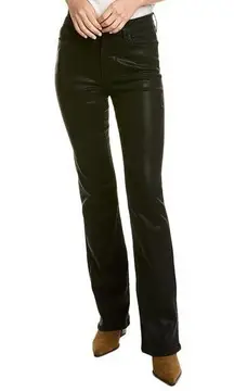 Joe’s Jeans Coated Black High-Rise Bootcut Jean