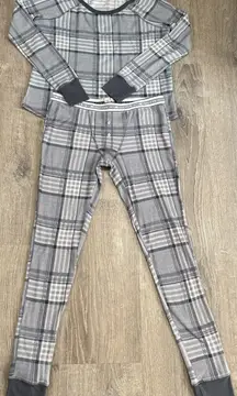 Victoria’ Secret VS Gray Plaid Pajama | Long Underwear Set
