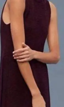 Aritzia Wilfred Palmier Sleeveless Crew Neck Tunic Wool Sweater Purple | Small