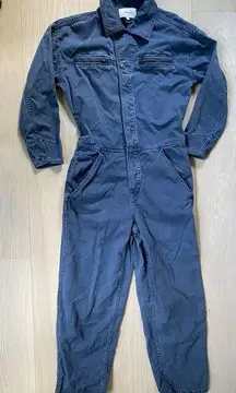 Current/Elliott  The Penny Coverall Boilersuit Women's 0 XS Denim Blue Mechanic