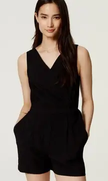 LOFT black sleeveless romper