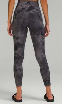 Lululemon Align High Rise Leggings 25” Pants Diamond Dye Pitch Grey Graphite 12