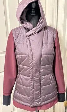 Calia by Carrie Underwood Hooded Hybrid Puffer Jacket size Medium