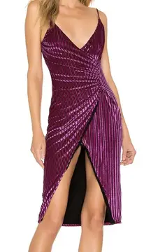 House Of Harlow 1960 X REVOLVE ALVARO MIDI DRESS In Deep Magenta XS
