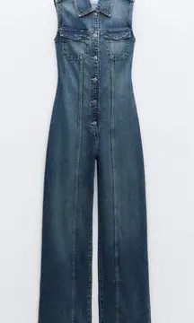 ZARA Denim Jumpsuit