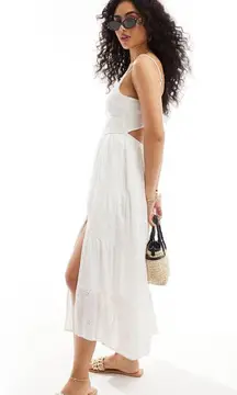 NWOT Hollister White Midi Dress