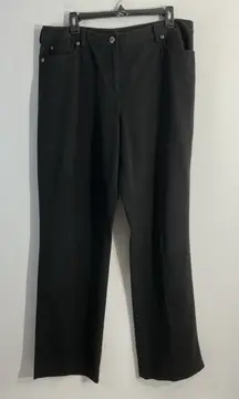 Womans Rafaella Size 14 Black Straight Pants