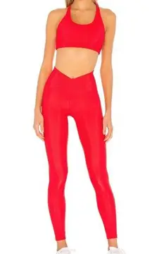 Beach Riot Sport Revolve Cara Ribbed Cross Front Preppy Outdoor Leggings M