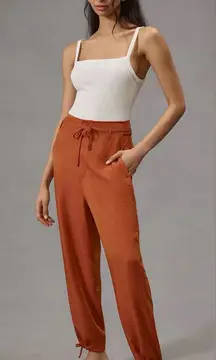 Anthropologie Tiny Heidi Tie Pants Burnt Orange Rust Women’s Size XS