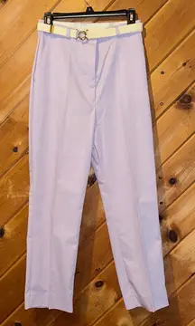 Vintage 70s Wrangler lavender high waisted trouser pants with belt