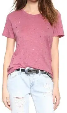 iro clay distressed holes tee shirt casual basic