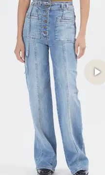 ULLA JOHNSON Abrams Jeans Medium Wash Size 2/4