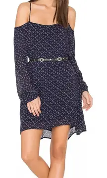 Cloth & Stone Women’s Anthropologie Shirt Dress Navy‎ Top Size Medium NWOT