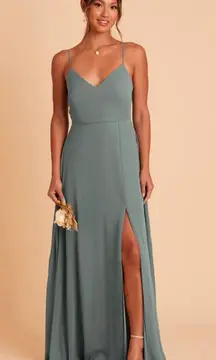 Birdy Grey Buddy Grey Adelle chiffon Sea glass Bridesmaid Dress