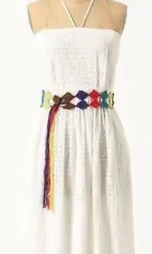 HD IN PARIS Blanched Eyelet Ivory Mini Dress