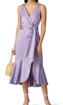 Jonathan Simkhai Mia Fluid Satin Lilac Dress