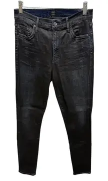 Citizens of Humanity Rocket High Rise Skinny Jean 30 Stretch Faux Leather Coated