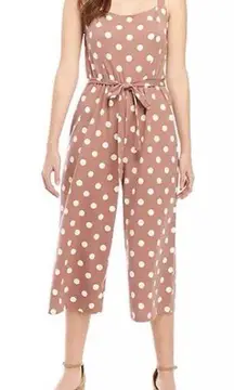 Polka Dot  Cropped Jumpsuit