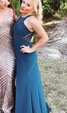 Dillards Teal Formal Dress