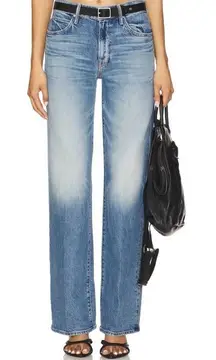 NWT Mother Jeans Mid Rise Tunnel Vision Sneak I’m A Winner Size 32 Straight Leg