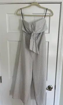 Striped Wide Leg Jumpsuit