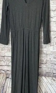 Soft Surroundings  Grey V Neck Women’s One Piece Jumpsuit Romper Size XS